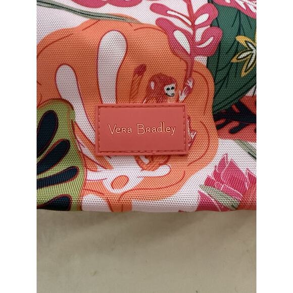 NWT Vera Bradley Rain Forest Canopy Coral Reactive RFID Hipster Tropical Monkey - Picture 7 of 14